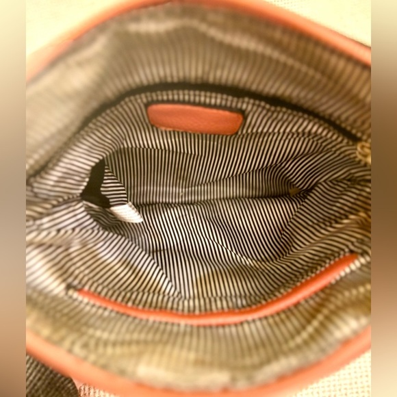 Faux Leather Burnt Orange Crossbody Bag - Picture 3 of 3